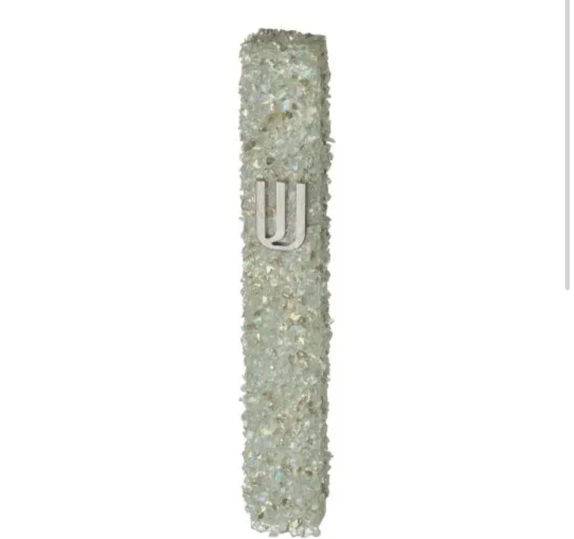 Mezuzah-grey glass 12CM