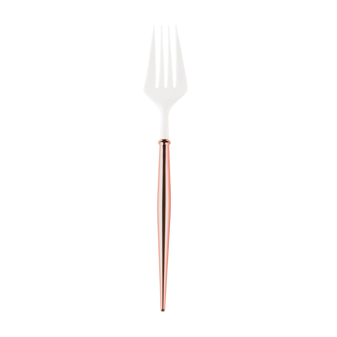 Cutlery White/Rose Gold Handle FORKS ONLY/Bulk Case of 36