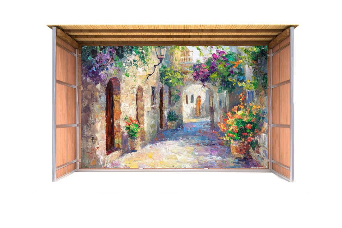 Painted Alley Sukkah Mural