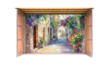 Painted Alley Sukkah Mural