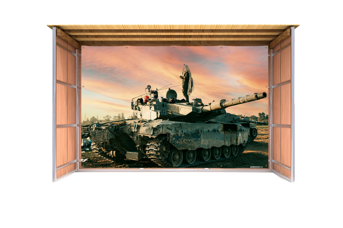IDF Prayer Sukkah Mural