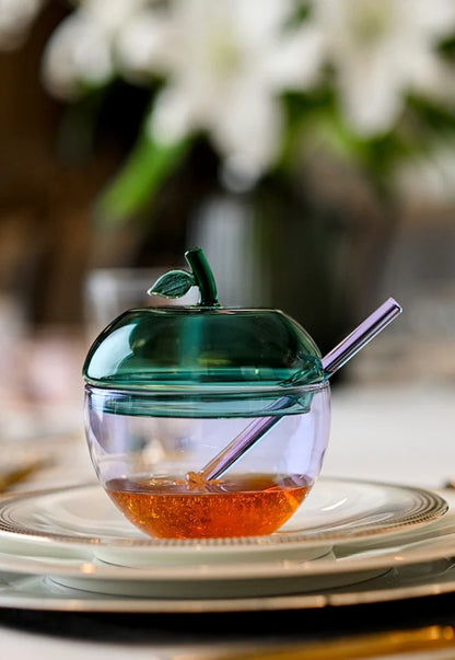 Lavender &amp; Teal Large Honey Dish
