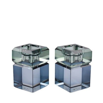 Pair of 3” Two Tone Candleholders
