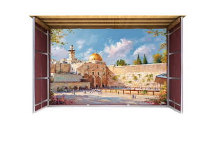 Kosel in Color Sukkah Mural