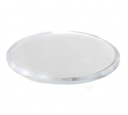 Lainy home 9 inch clear crystal tray