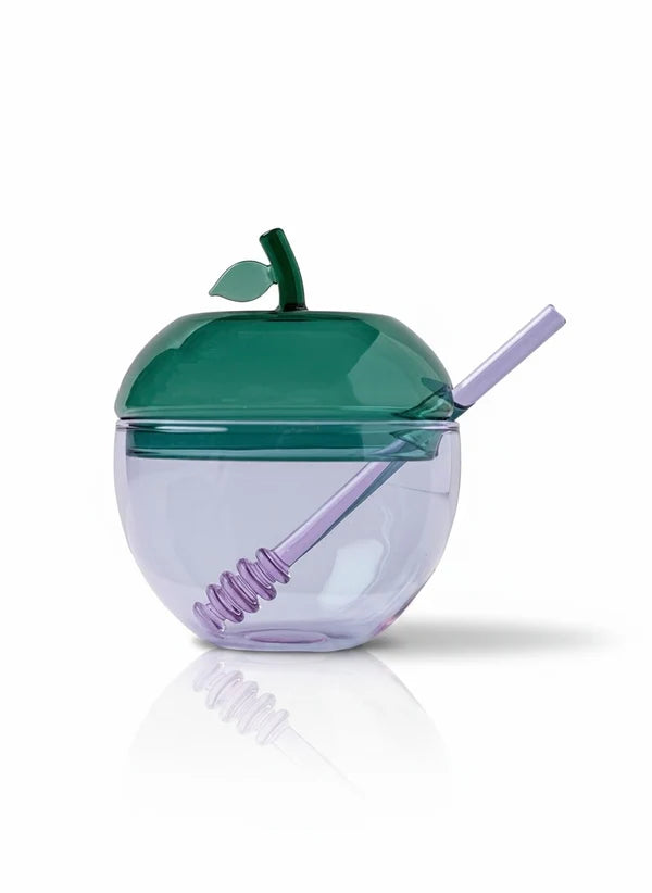 Lavender &amp; Teal Large Honey Dish