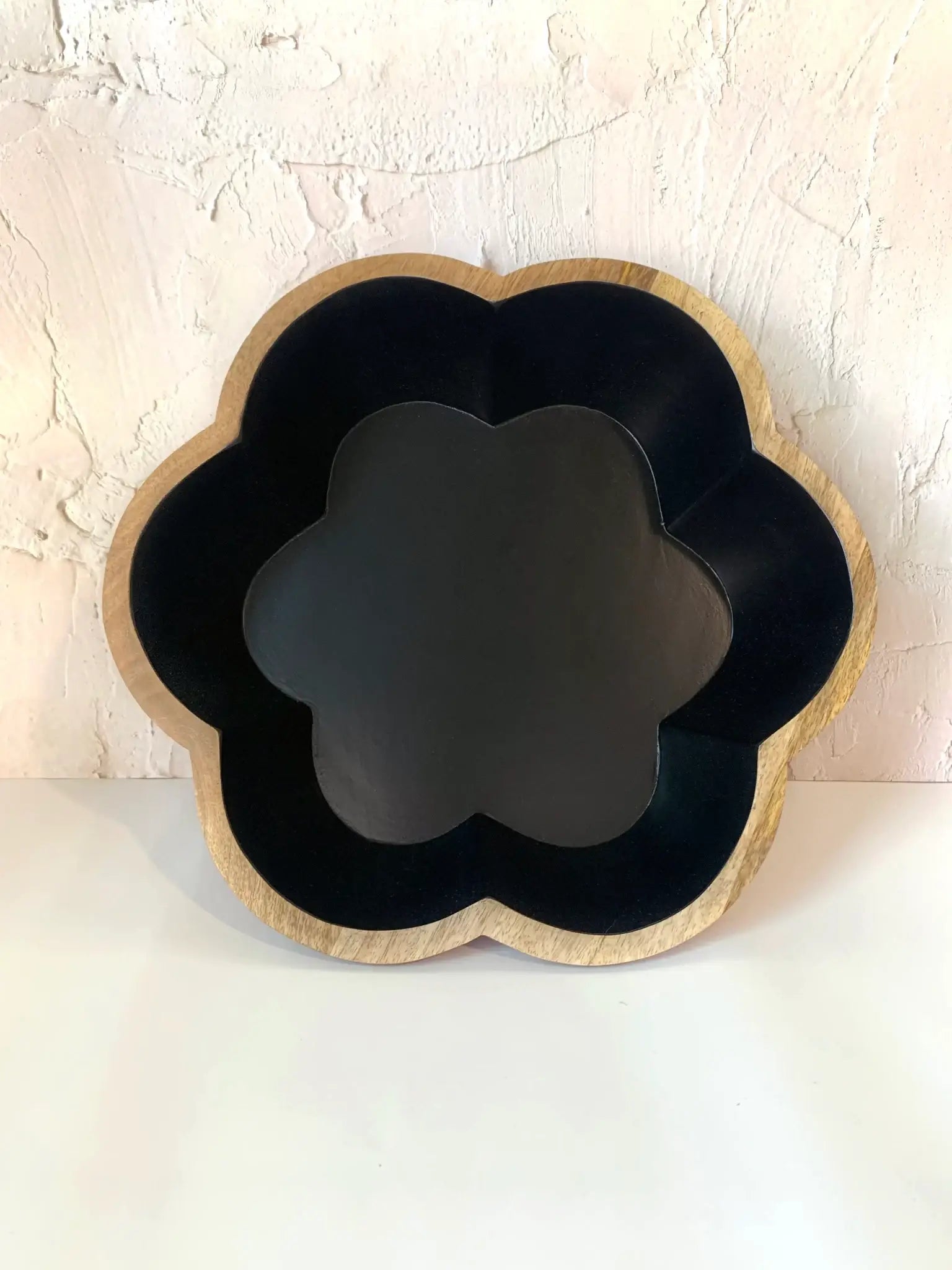 Black Flower Shaped Bowl