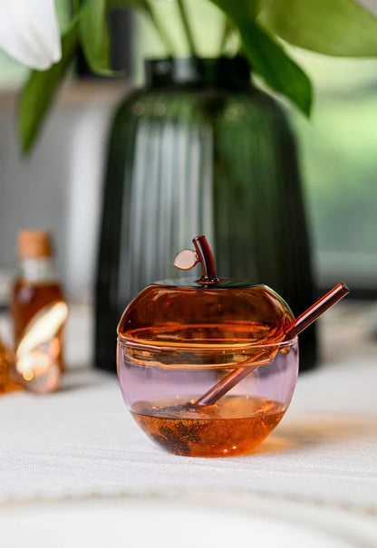 Pink &amp; Amber Large Honey Dish