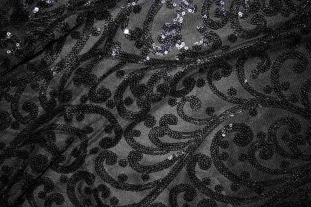 ANDORRA Mesh Sequin Fabric, 52 Inch. in Width