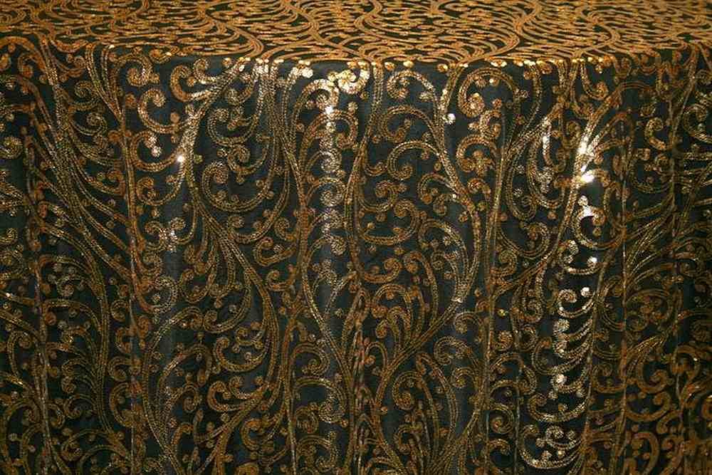ANDORRA Mesh Sequin Fabric, 52 Inch. in Width
