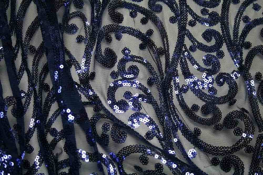ANDORRA Mesh Sequin Fabric, 52 Inch. in Width
