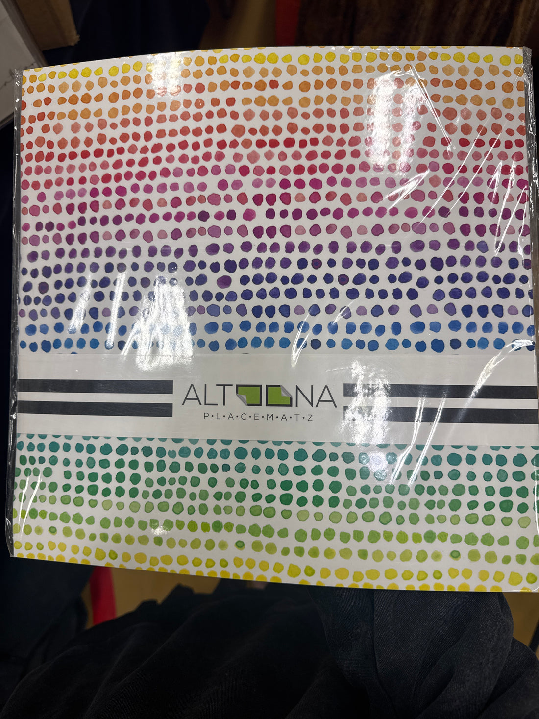 altoona paper placemat/ charger- color pops