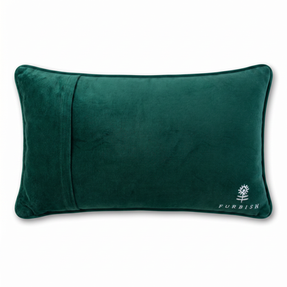 Caviar and Cash Needlepoint Pillow