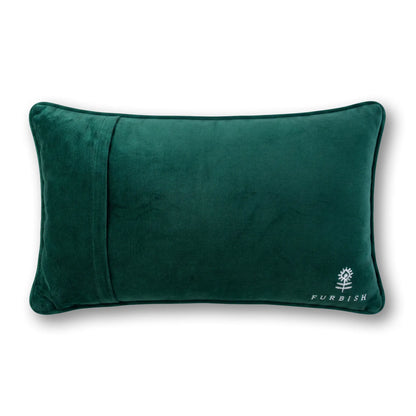 Caviar and Cash Needlepoint Pillow
