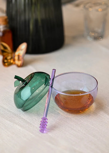 Lavender &amp; Teal Large Honey Dish