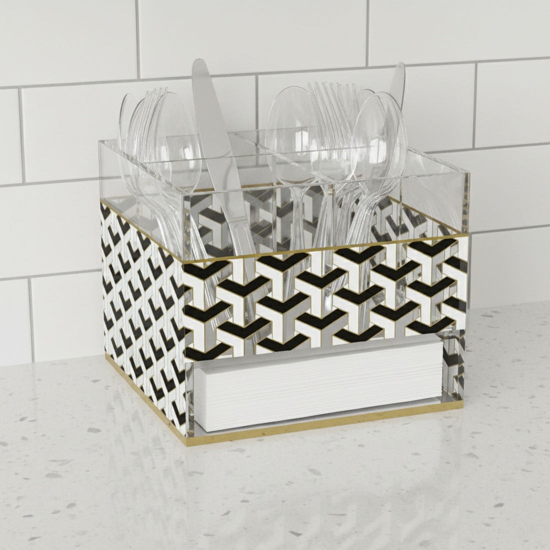 Urban Deco Swivel Cutlery Holder
