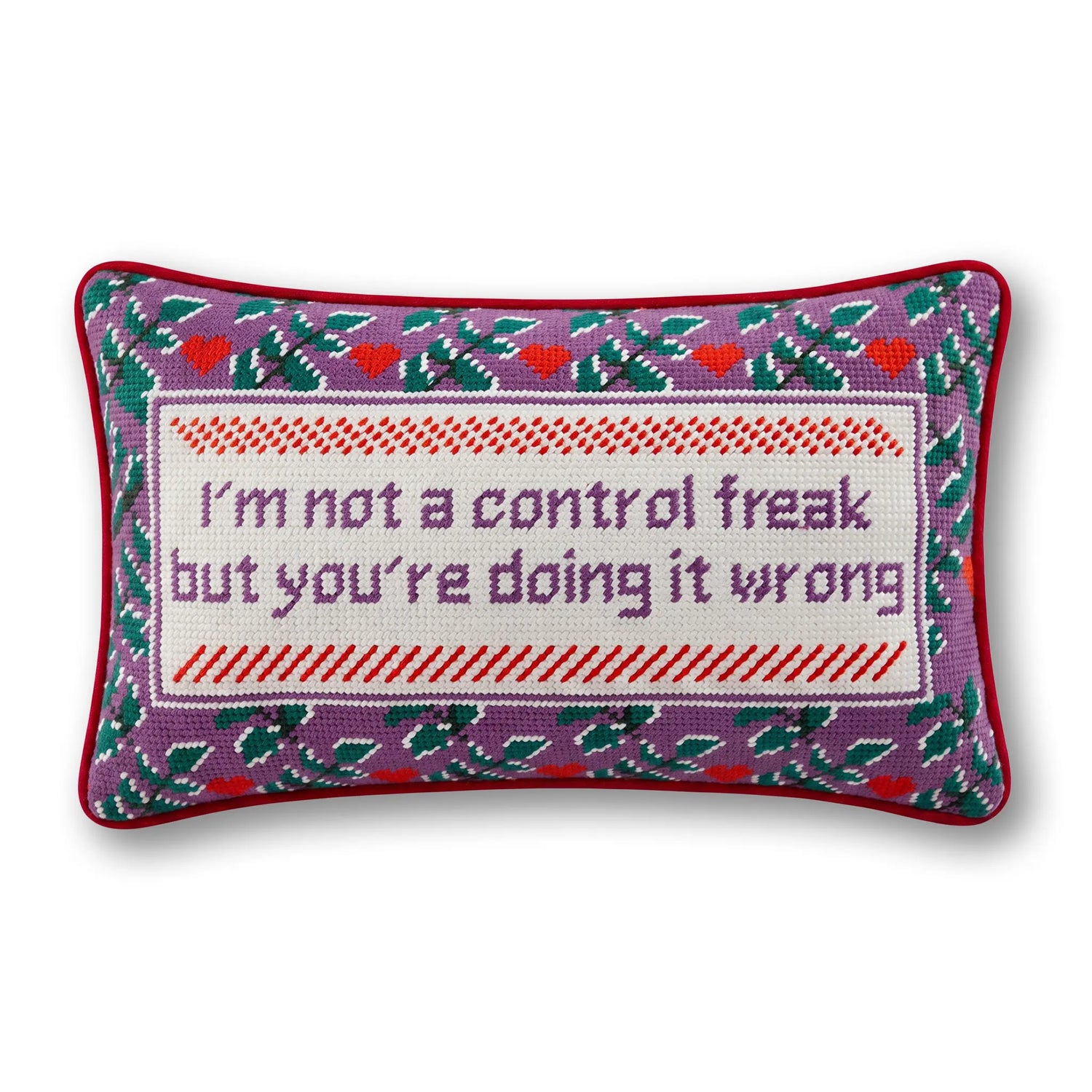 Control Freak Needlepoint Pillow