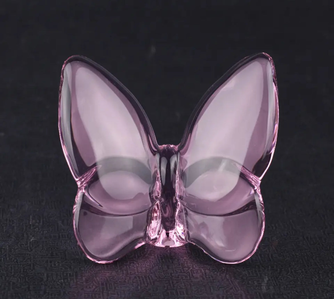 Butterfly decor glass