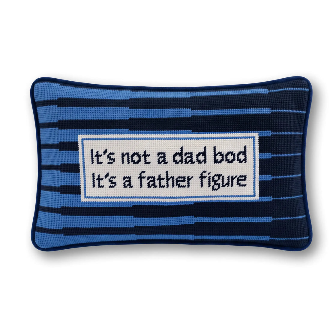 Father Figure Needlepoint Pillow
