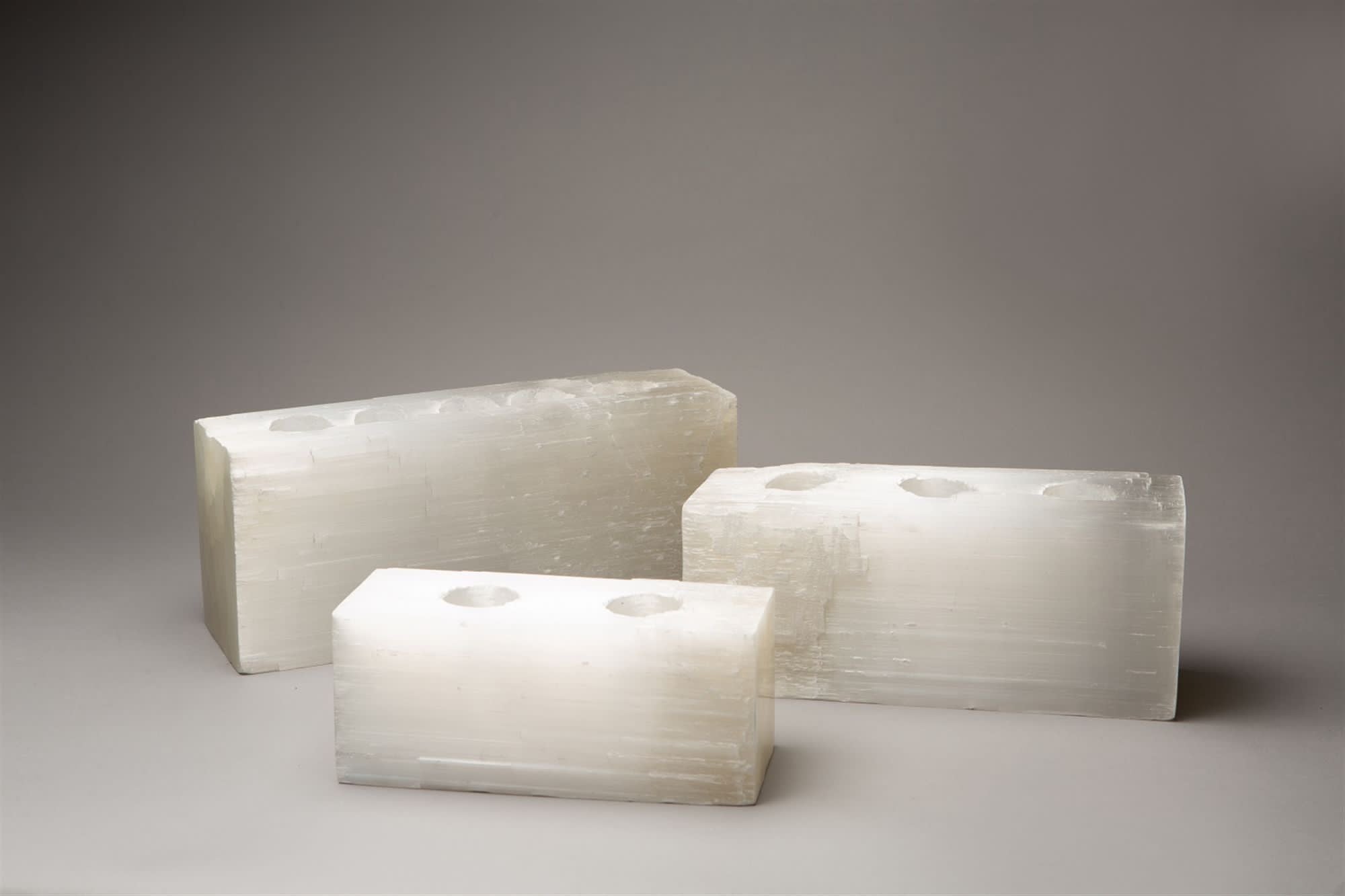 Rectangle Selenite
Double Tea Light
Holder