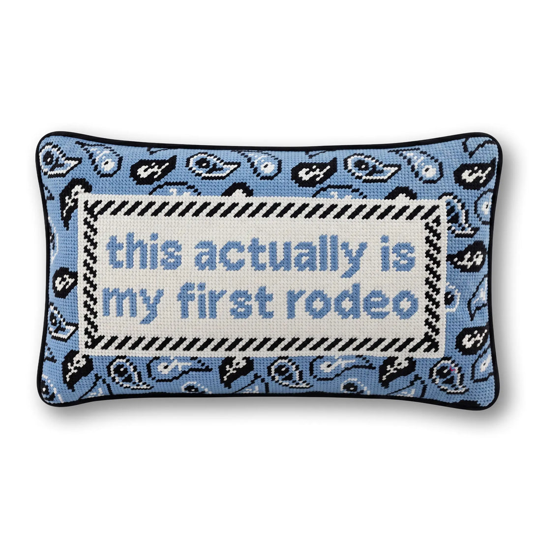First Rodeo Needlepoint Pillow