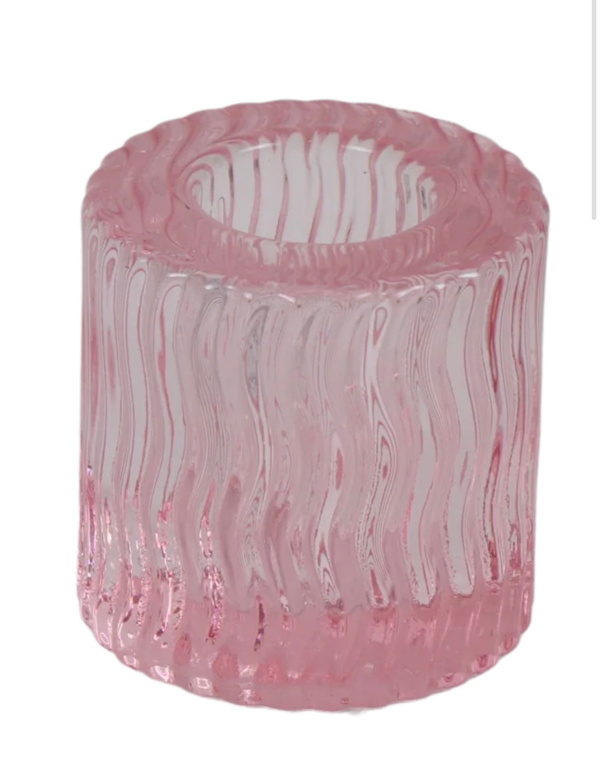 Pink crystal 2” candle stick