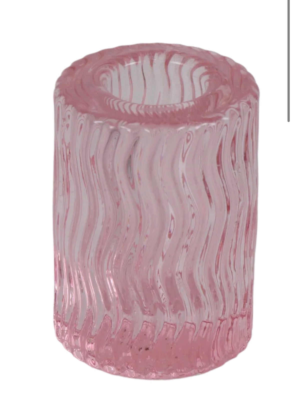 Pink crystal 2” candle stick