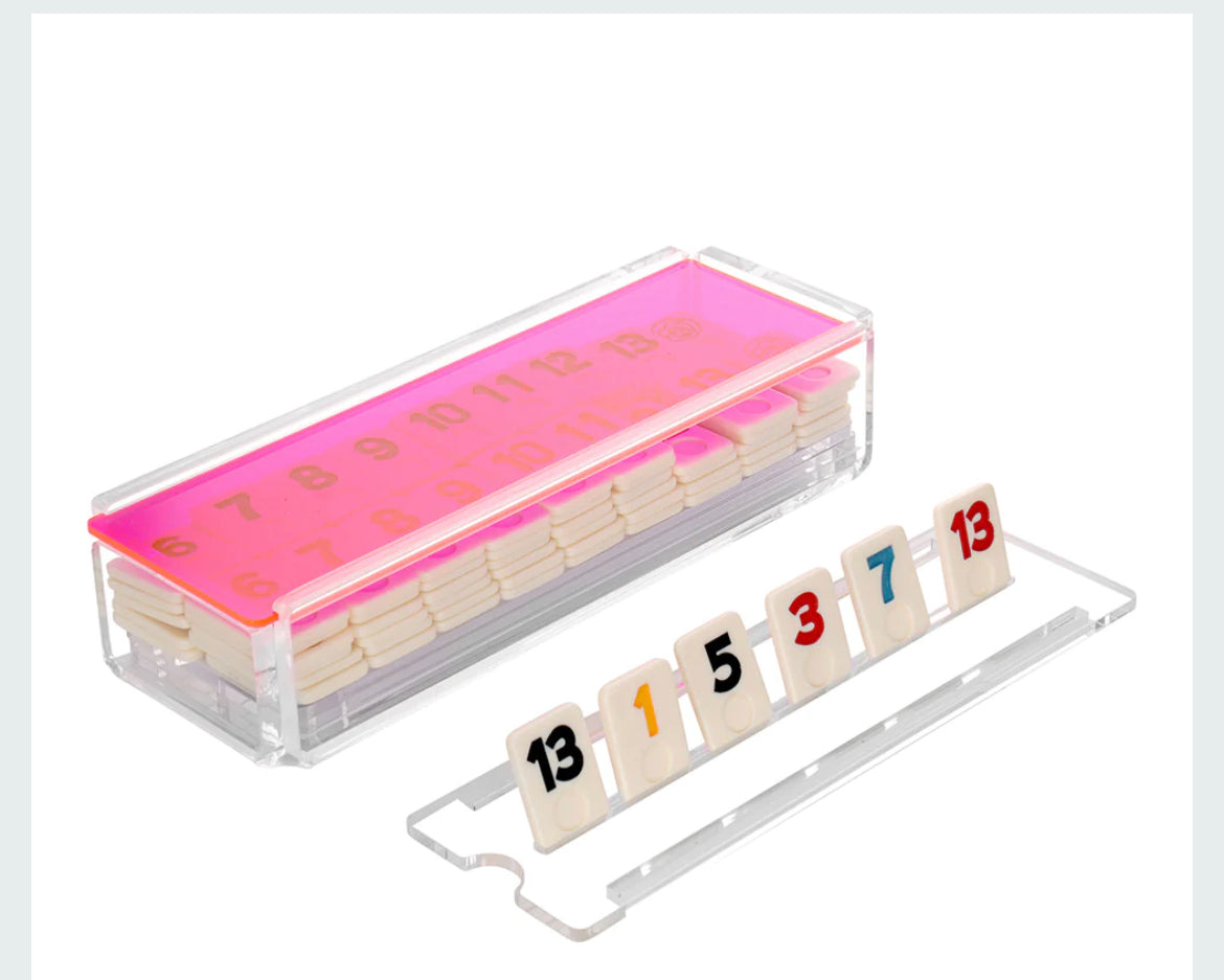 Acrylic rummikub pink