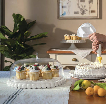 Cake stand with  dome