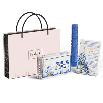 Family Havdalah Gift Box Set - Midnight Blue