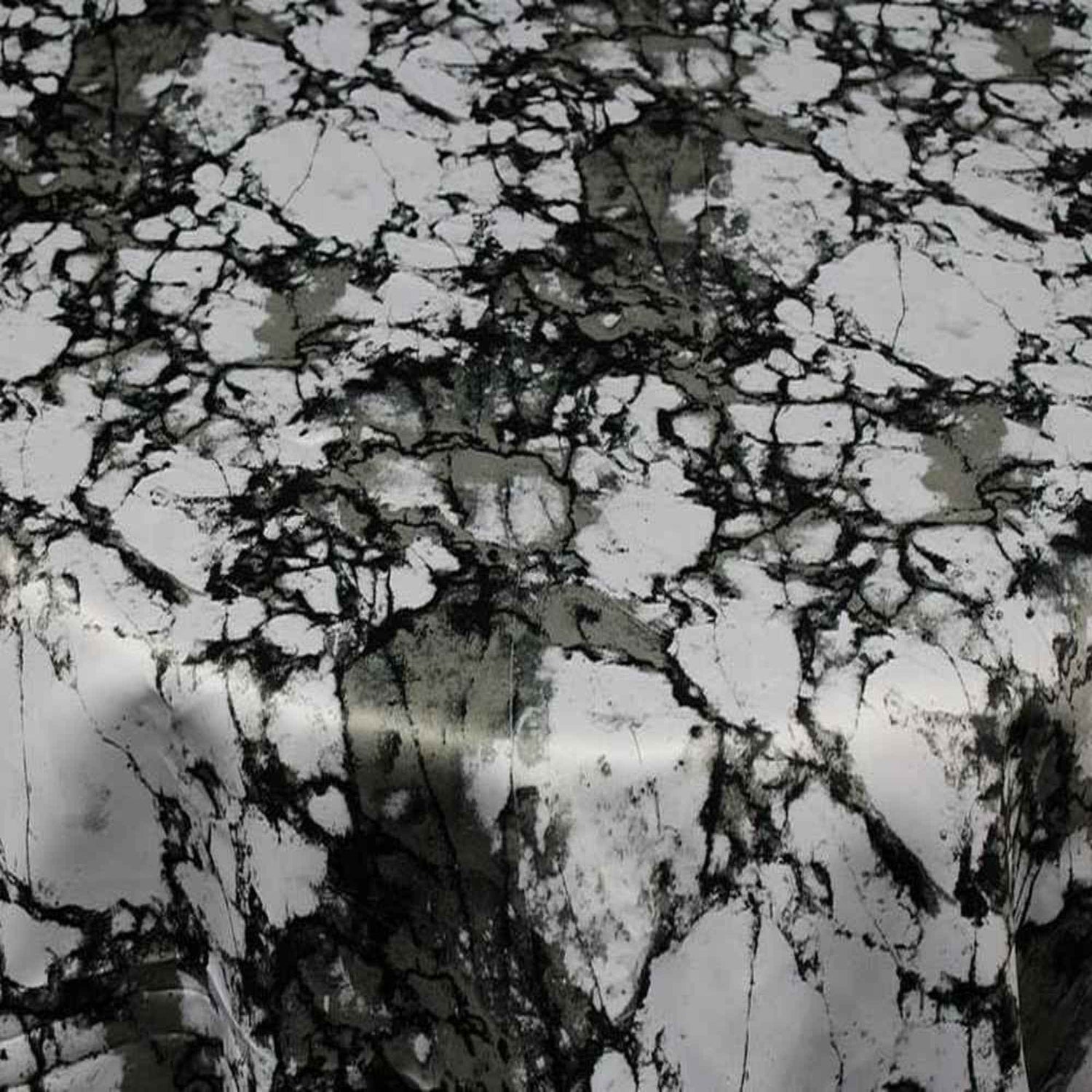 White GRANITE - Digital Print Satin - Custom Tablecloths