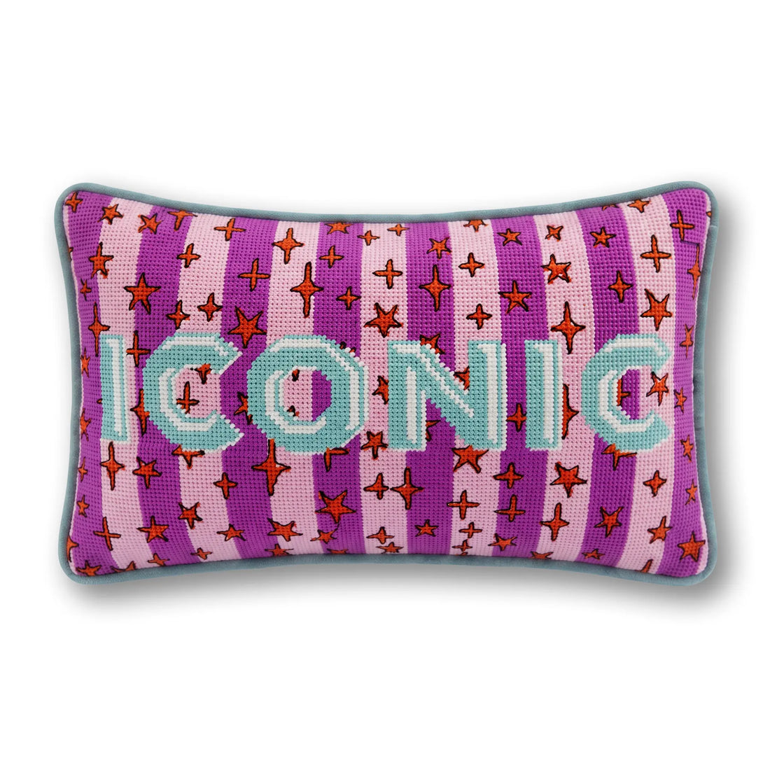 Iconic Needlepoint Pillow