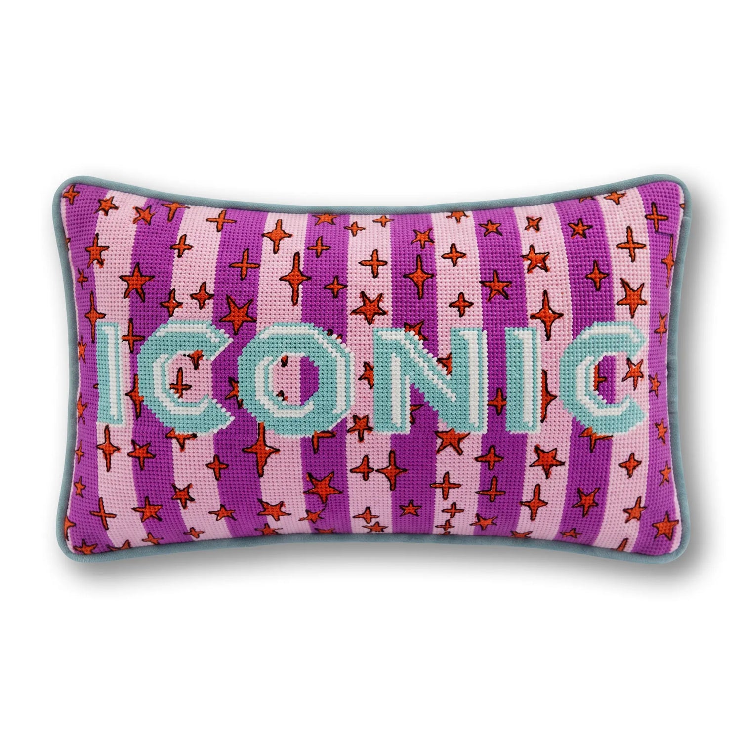Iconic Needlepoint Pillow