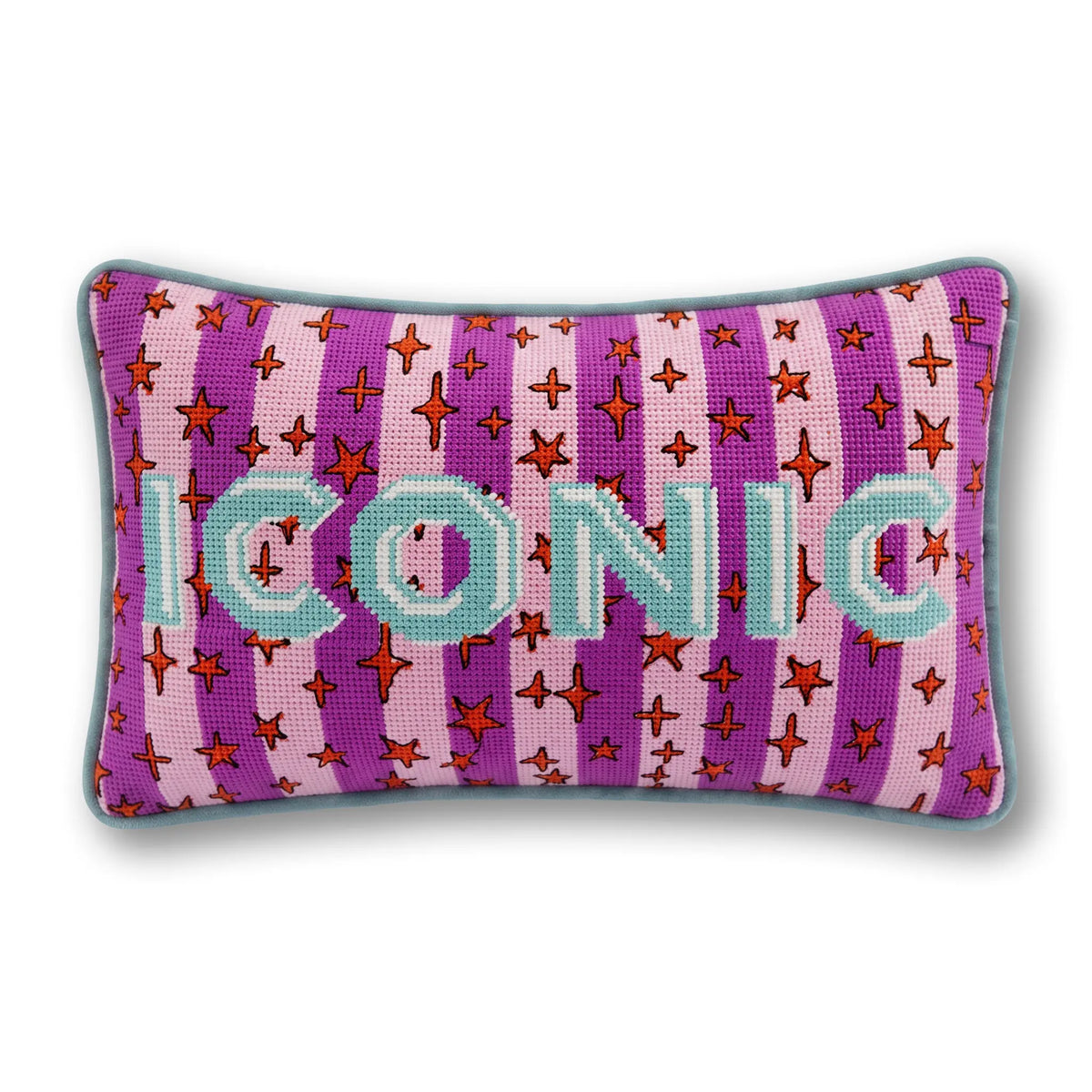 Iconic Needlepoint Pillow