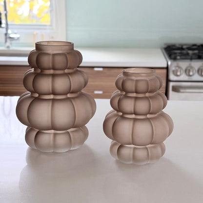 Frosted Bubble Shaped Vase