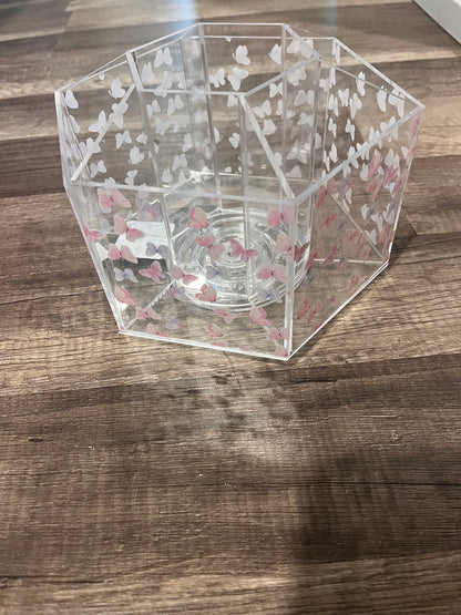 Acrylic butterfly caddy