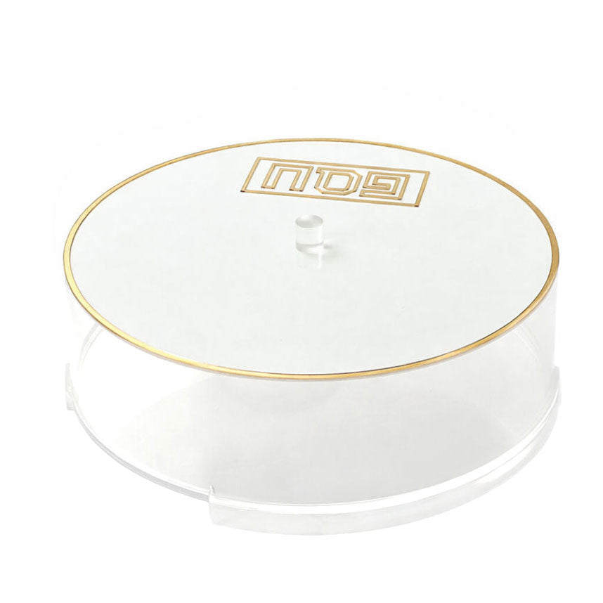 Lucite Matzah Box with Mirror Design