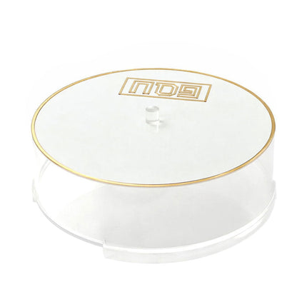 Lucite Matzah Box with Mirror Design