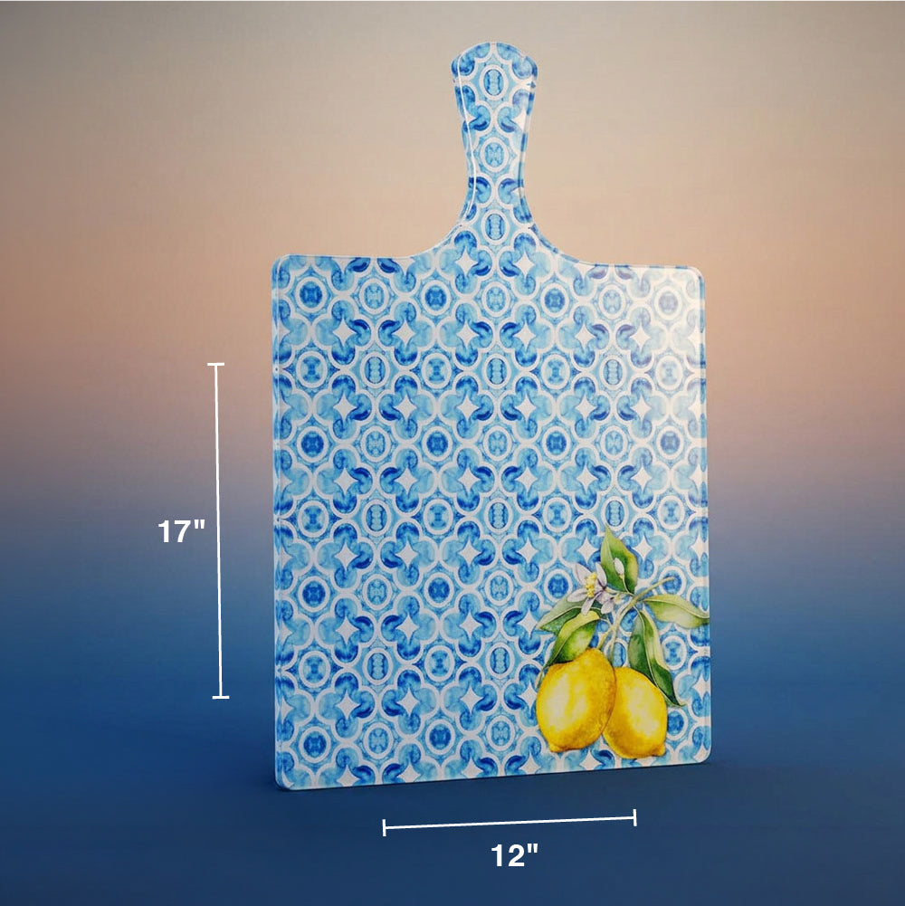 Blue Design Lucite Board with Handle