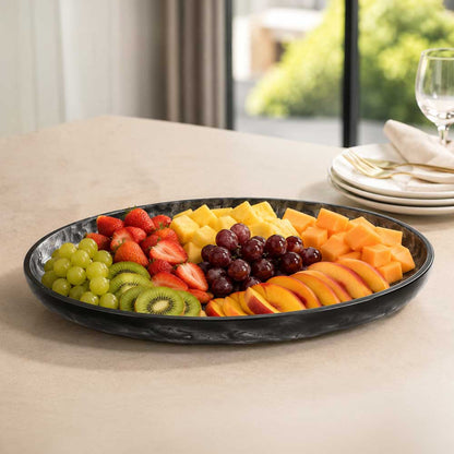 Resin Black Serving Tray