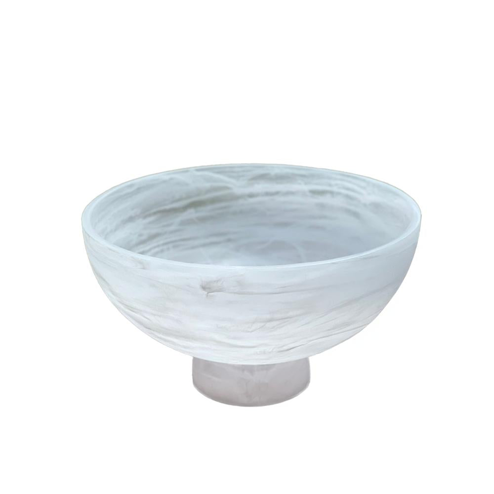 Resin Snow Drift Raised Salad Bowl