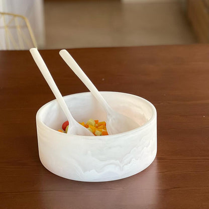 Resin Snow Drift Salad Bowl