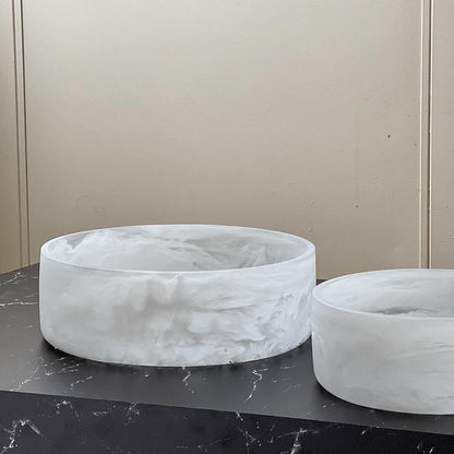 Resin Snow Drift Salad Bowl