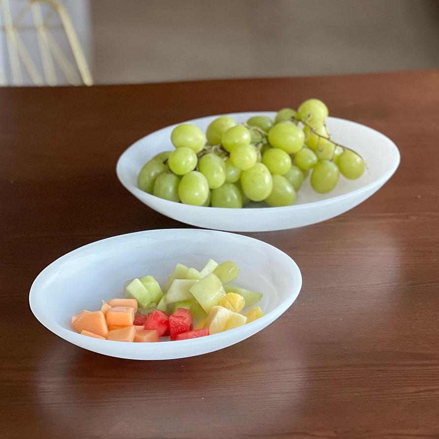 Resin Snow Drift Serving Bowls