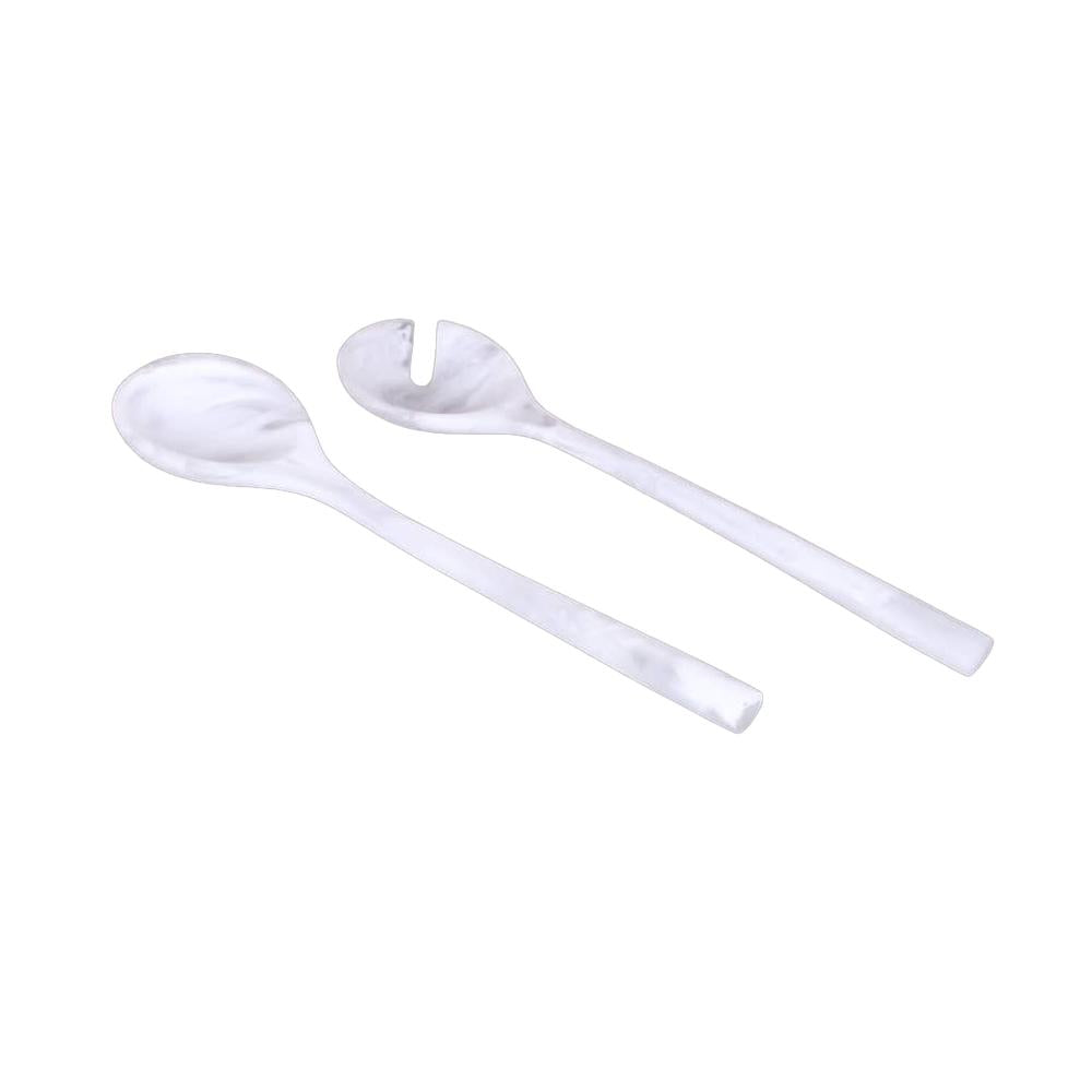 Resin Snow Drift Salad Servers
