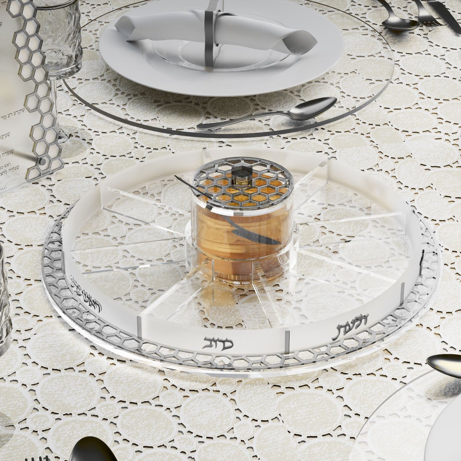 Swivel Honeycomb Simanim Tray