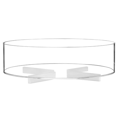 Lucite Round Matzah Plate