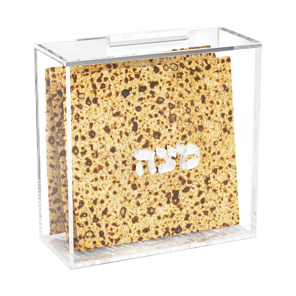 Matzah Box - White Pearl