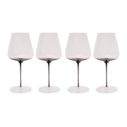 Smoke Stem Red Wine Glasses