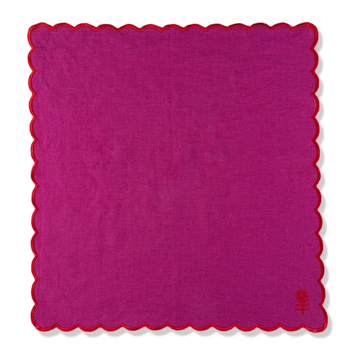 Icon Linen Napkins S/4 - Plum + Cherry